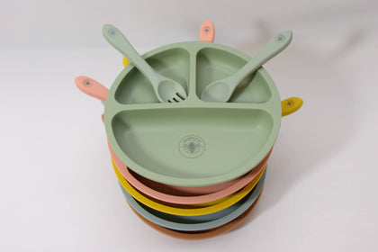 Suction plate with Spoon and Fork