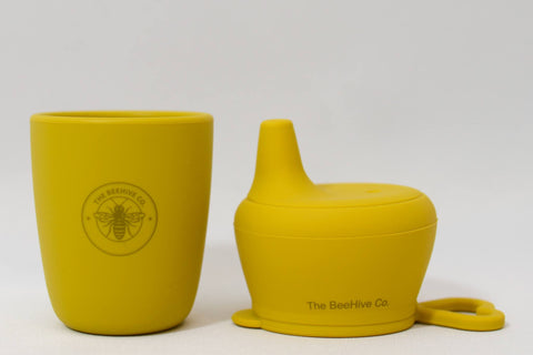 Open cup with Sippy lid | Honeybee